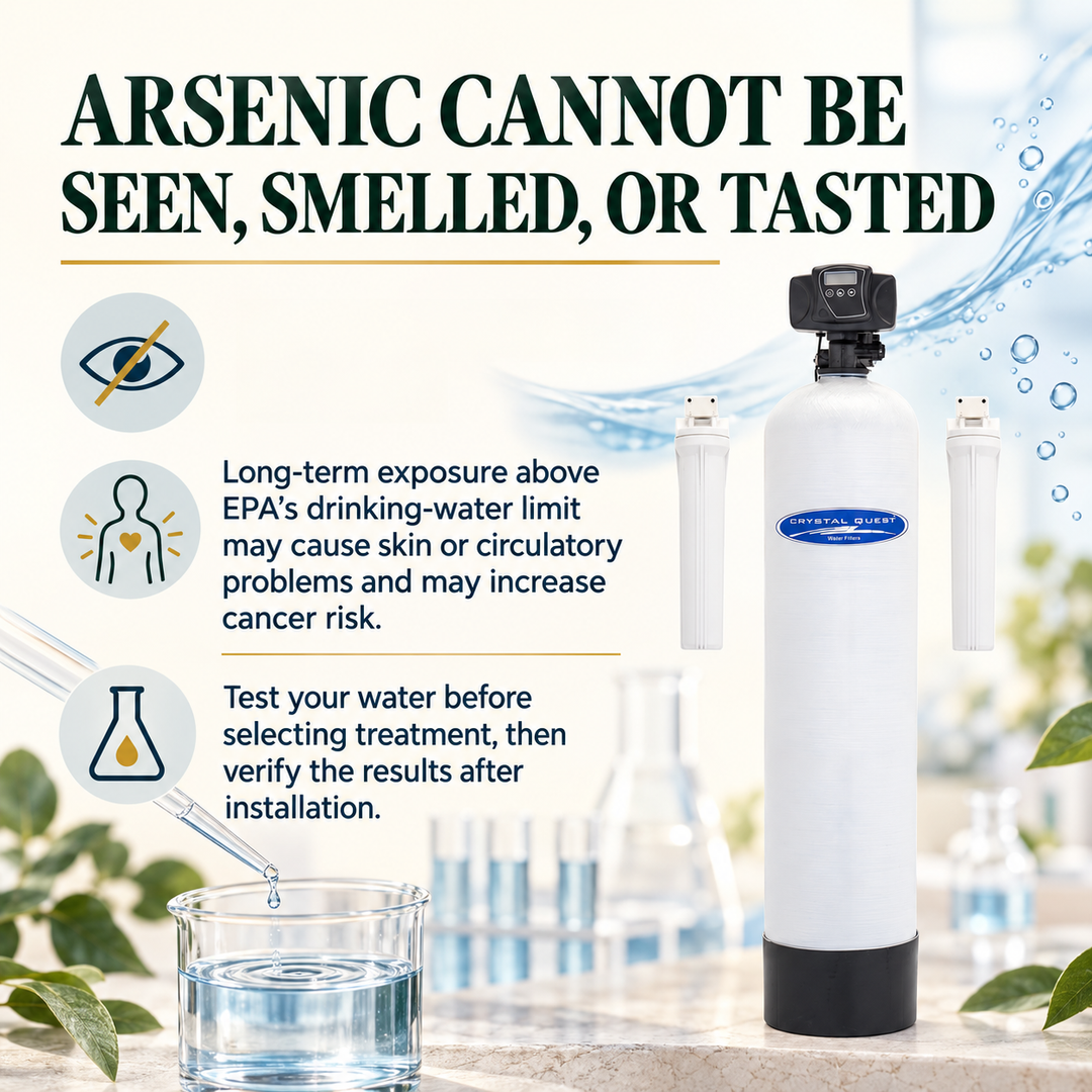 Educational guide explaining why arsenic in drinking water requires laboratory testing