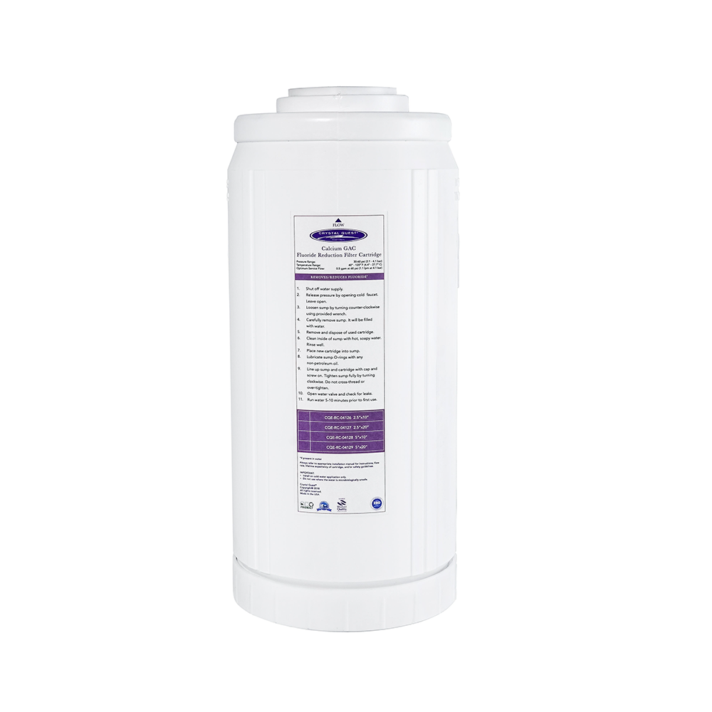 Crystal Quest Calcium GAC Fluoride Reduction Filter Cartridge