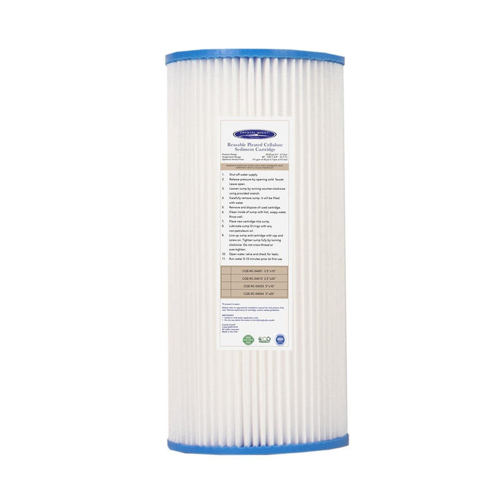 Crystal Quest Pleated Cellulose Sediment Cartridge
