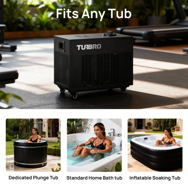 TURBRO Frostcore Ice Bath Water Chiller for Cold Plunge 707-PHP-F85
