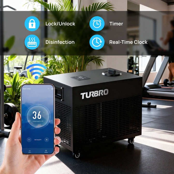 TURBRO Frostcore Ice Bath Water Chiller for Cold Plunge 707-PHP-F85