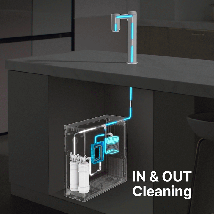 CUCKOO CP-AAN100UL Steam 100 Built-In Under-Sink Water Purifier