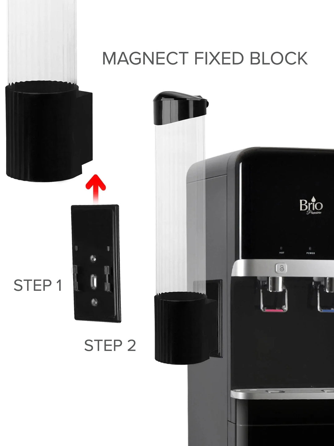 Brio Cup Dispenser - Black CD200