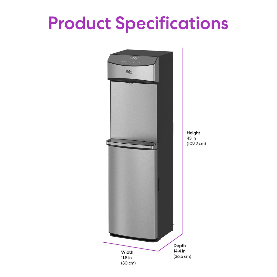 Brio 740 Series Self-Cleaning Bottom Load Water Cooler CLBL740SC