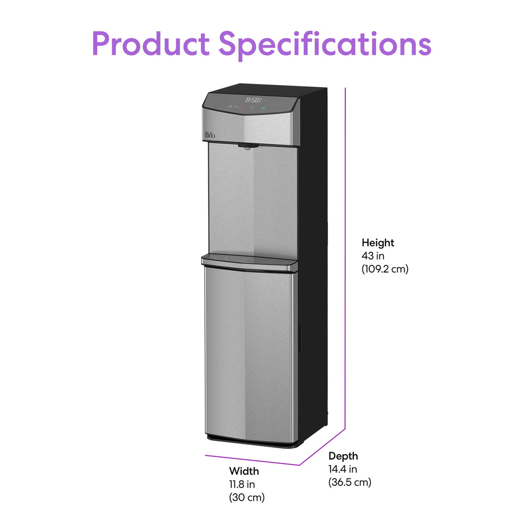 Brio 745 Series Self-Cleaning Bottom Load Water Cooler CLBL745SC
