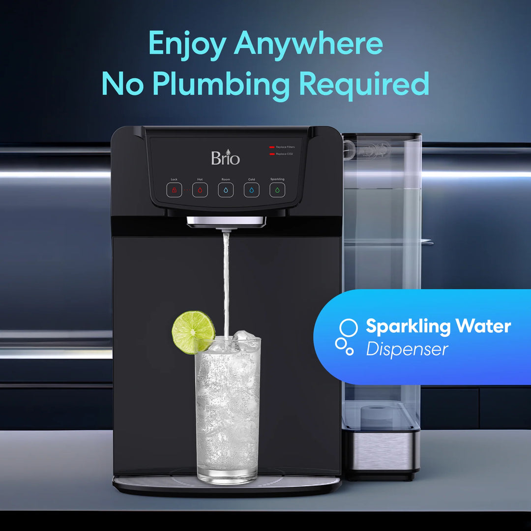 Brio 630 2-Stage Sparkling Countertop Water Dispenser CLCTPOU630UV2SB