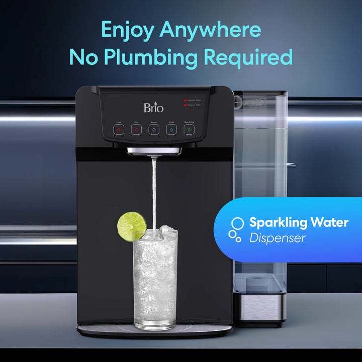 Brio 630 2-Stage Sparkling Countertop Water Dispenser CLCTPOU630UV2SB