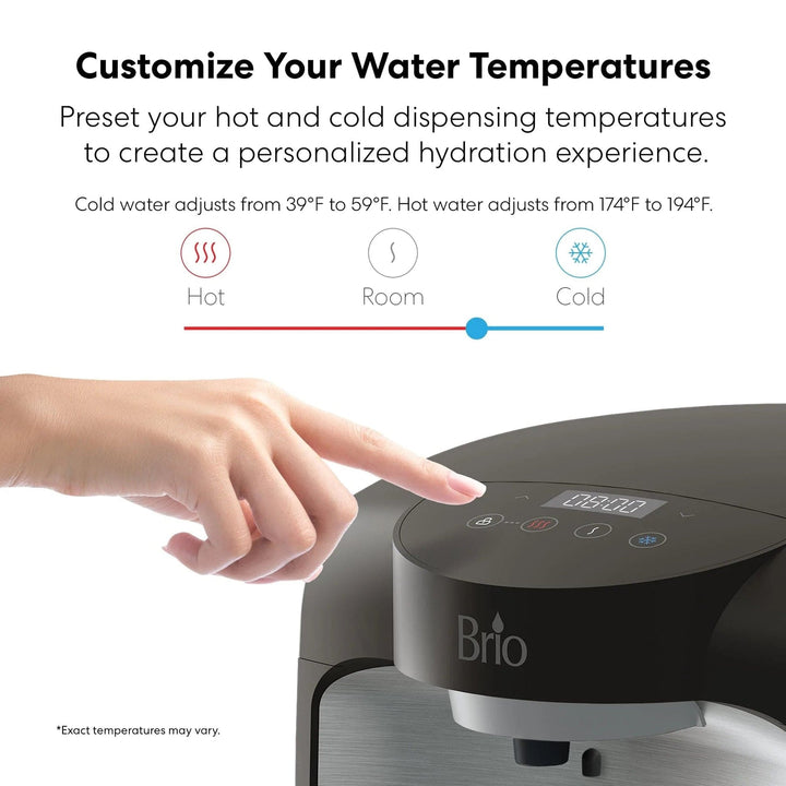 Brio 800 Series 2-Stage Bottleless Countertop Water Cooler CLCTPOU820UVF2