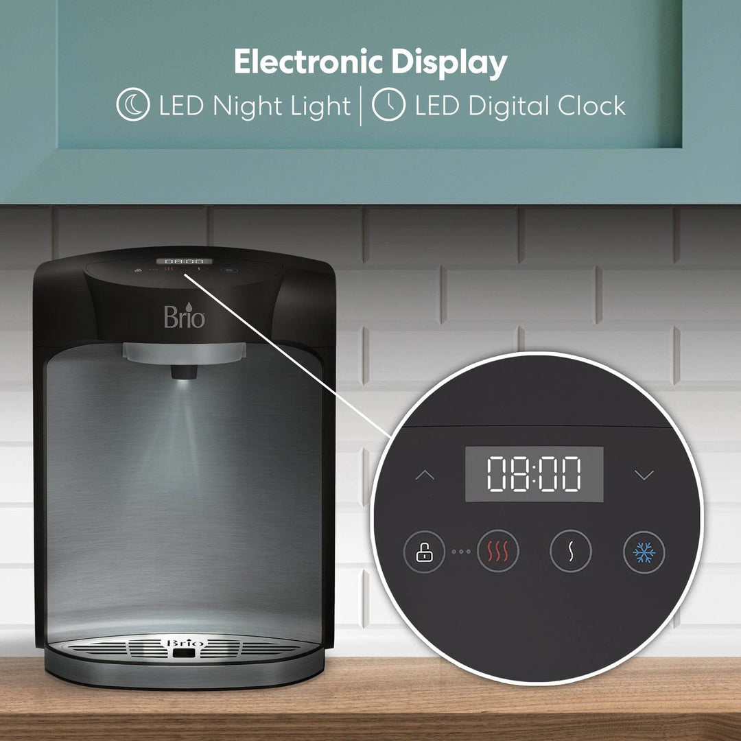 Brio 800 Series 2-Stage Bottleless Countertop Water Cooler CLCTPOU820UVF2