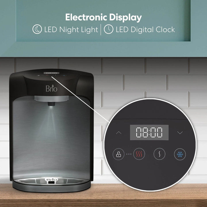 Brio 800 Series 2-Stage Bottleless Countertop Water Cooler CLCTPOU820UVF2