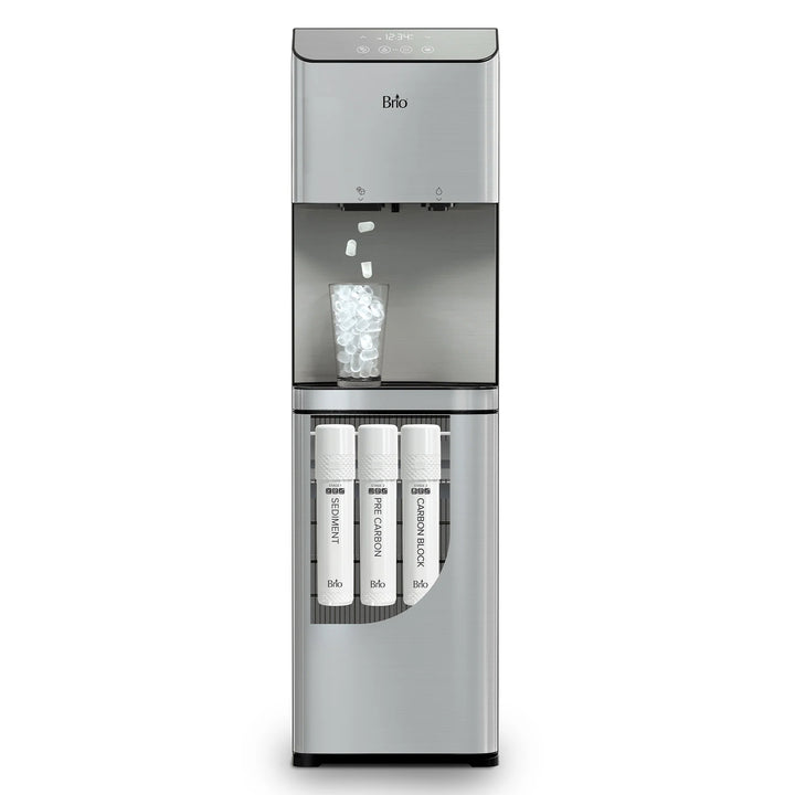 Brio Moderna 3-Stage Ice Dispenser &amp; Bottleless Water Cooler CLPOU720UVF3IC