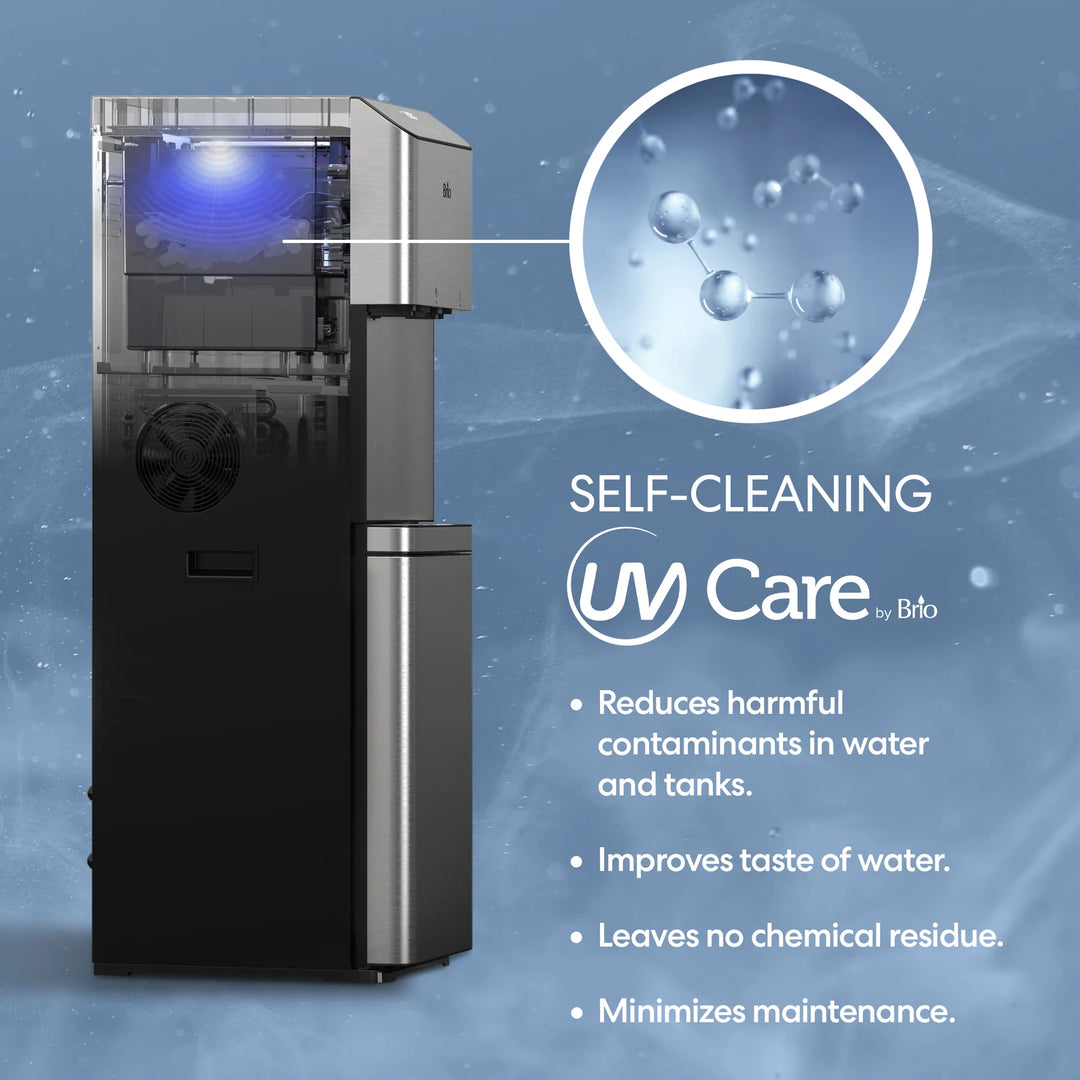 Brio Moderna 3-Stage Ice Dispenser &amp; Bottleless Water Cooler CLPOU720UVF3IC