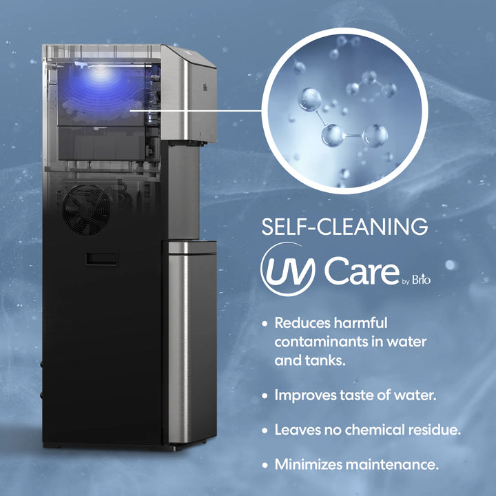 Brio Moderna 3-Stage Ice Dispenser &amp; Bottleless Water Cooler CLPOU720UVF3IC