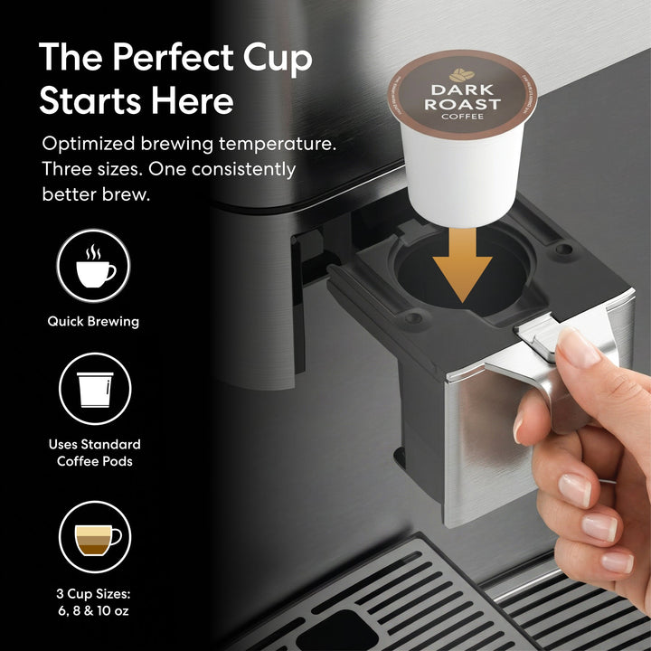 Brio Moderna 4-Stage Reverse Osmosis Coffee Maker &amp; Bottleless Water Cooler Dispenser CLPOU730UVRO4CF