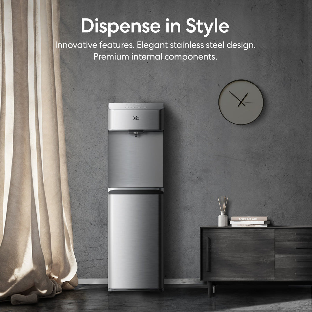 Brio Moderna 730 Series 4-Stage Reverse Osmosis Bottleless Water Cooler CLPOU730UVRO4