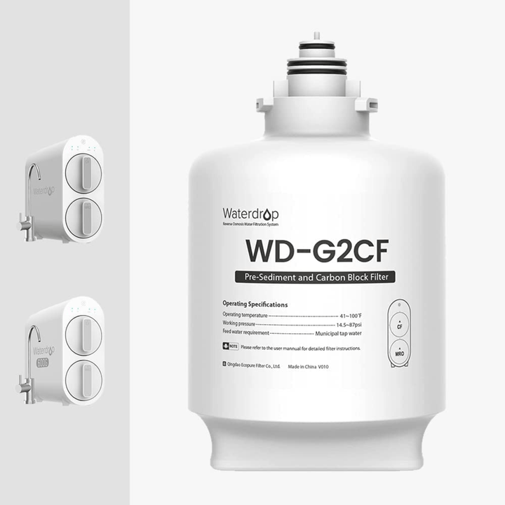 WD-G2CF Filter for Waterdrop G2P600 &amp; G2 Series Reverse Osmosis System