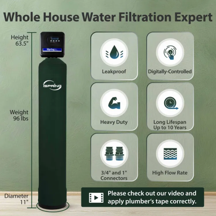 iSpring WF150K-PF Whole House Water Filter System