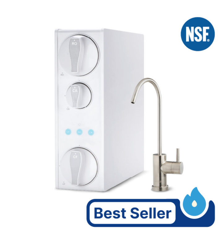 iSpring RO500AK-BN NSF Certified Tankless Reverse Osmosis Water Filtration System, 500 GPD with Alkaline Remineralization
