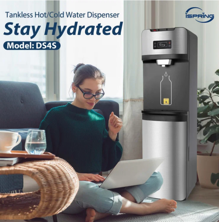 iSpring Bottleless Water Dispenser 4-Stage Filtration DS4S