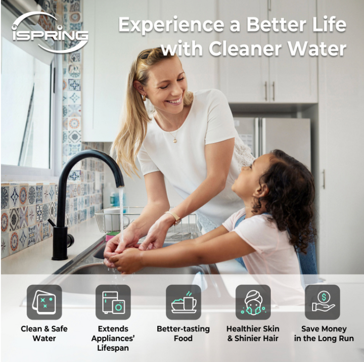 iSpring WCF200K Elite Series Whole House Water Filtration System with Automatic Control Head