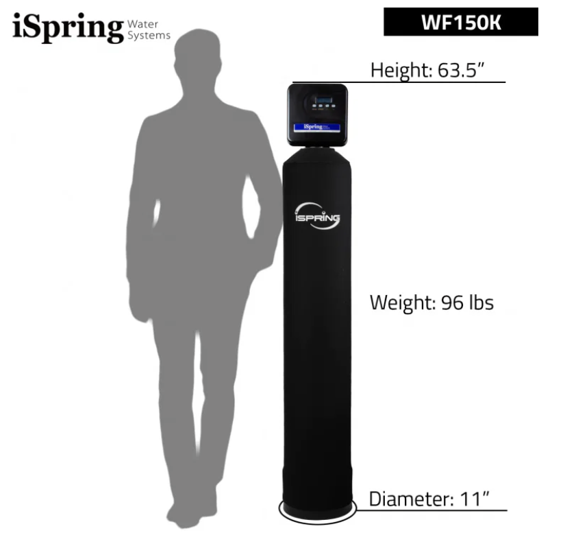 iSpring WF150K Whole House Water Filtration with Smart Control Valve
