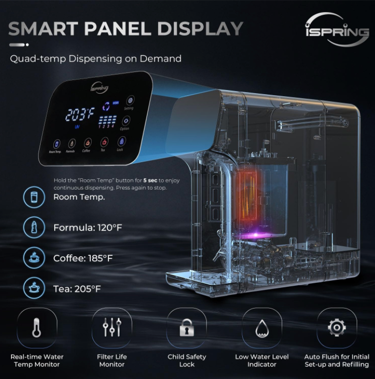 iSpring 5-Stage Countertop Reverse Osmosis Water Dispenser RCD100