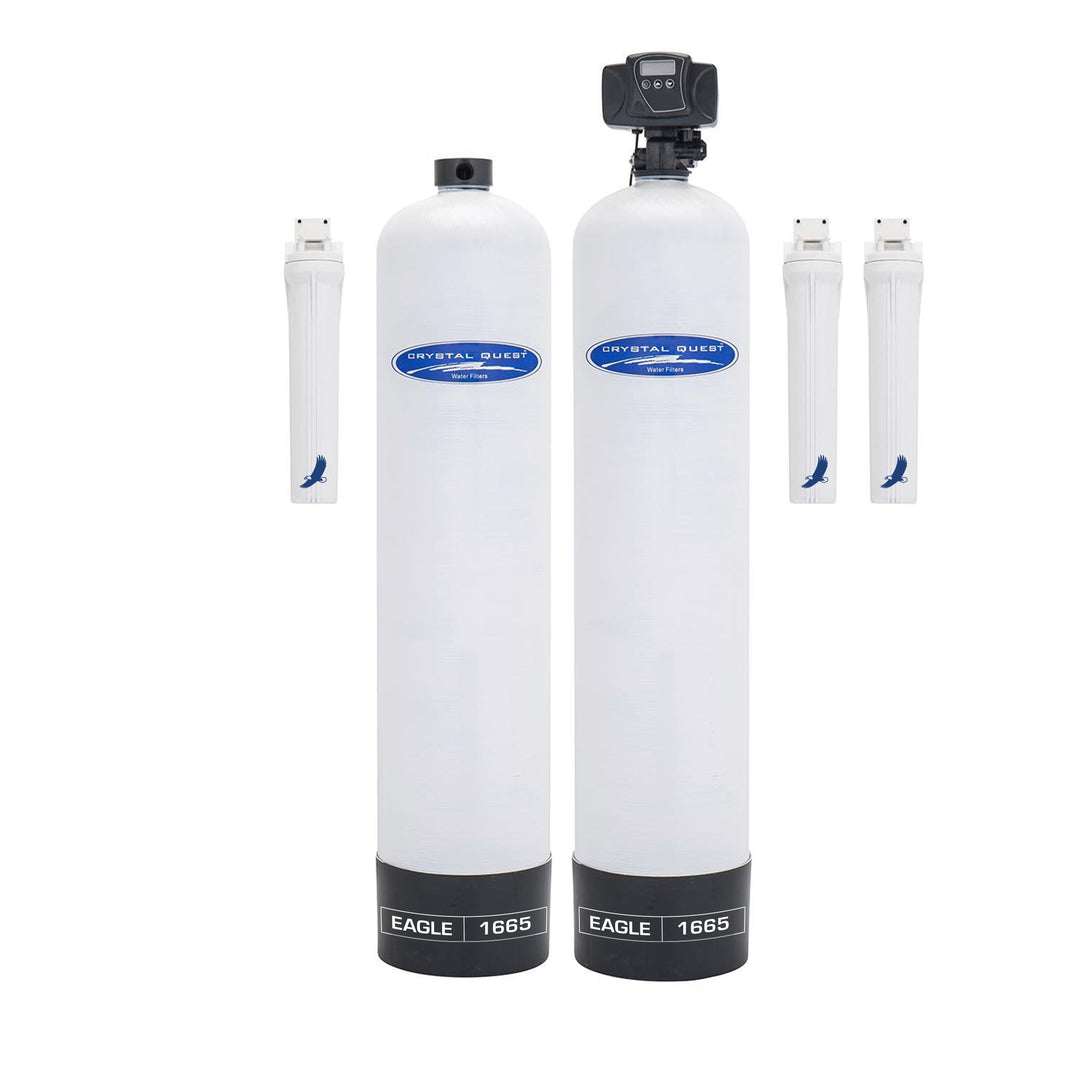 Crystal Quest Eagle Whole House Water Filtration Alkalizer | 1-4 Bathrooms
