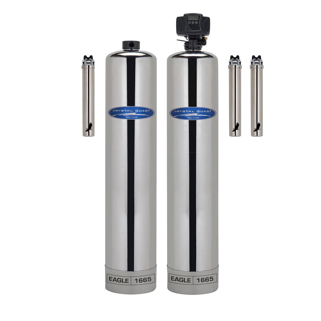 Crystal Quest Eagle Whole House Water Filtration Alkalizer | 1-4 Bathrooms