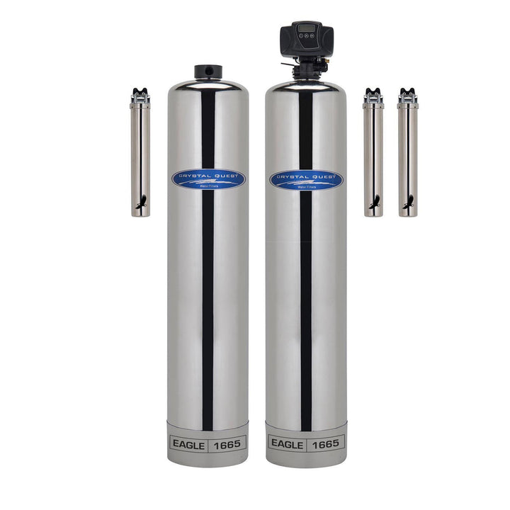 Crystal Quest Eagle Whole House Water Filtration Alkalizer | 1-4 Bathrooms