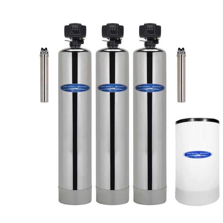 Crystal Quest Fluoride Removal Whole House Water Filtration | 1-4 Bathrooms