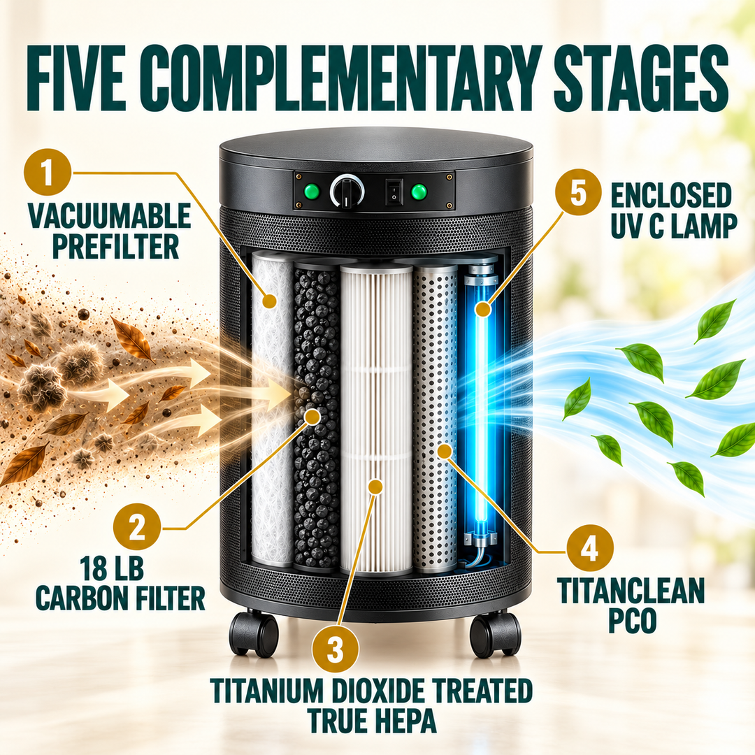 Airpura P600+ five treatment stages