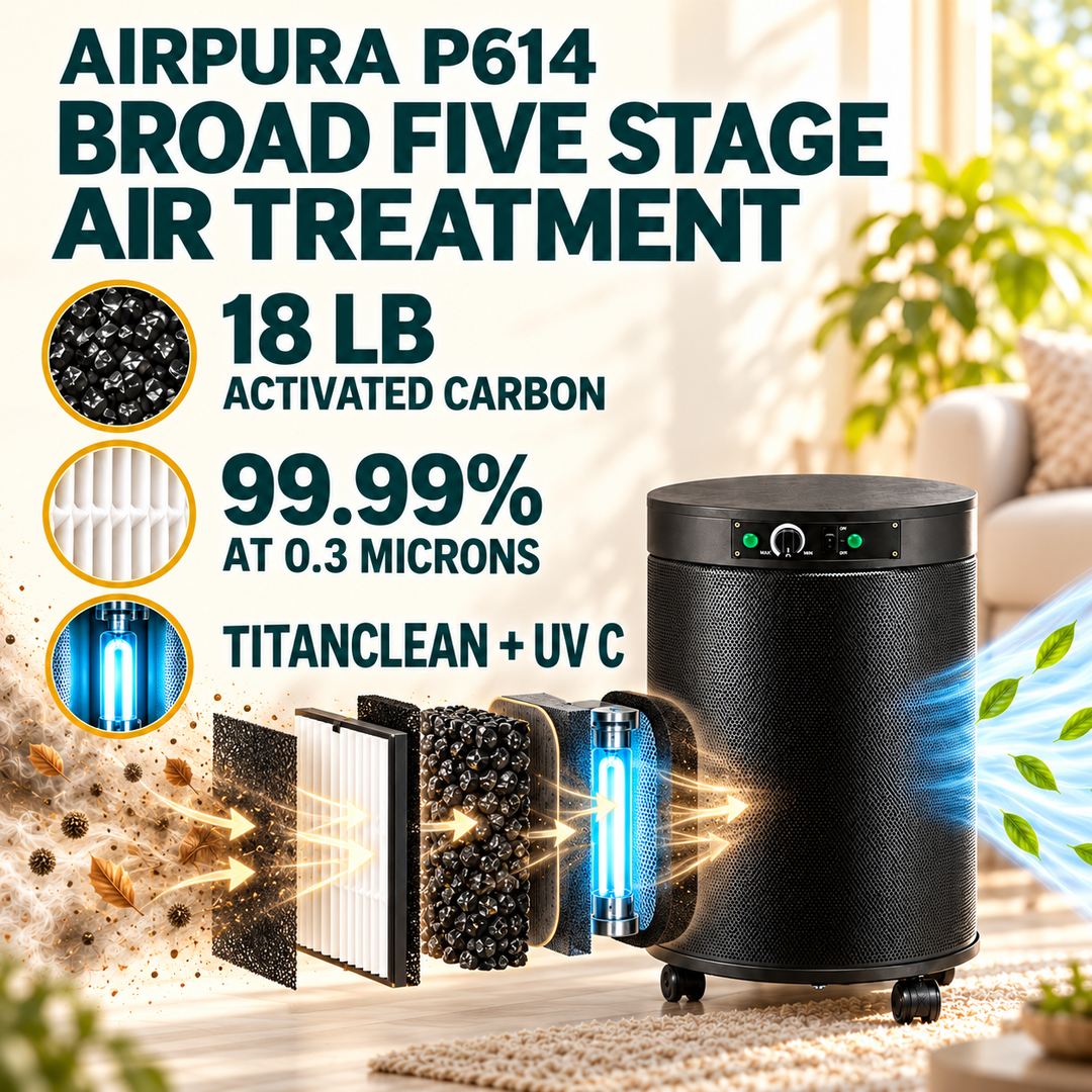 Airpura P614 air treatment benefits