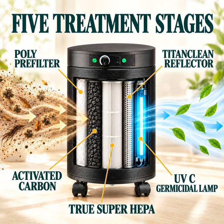 Airpura P614 five treatment stages