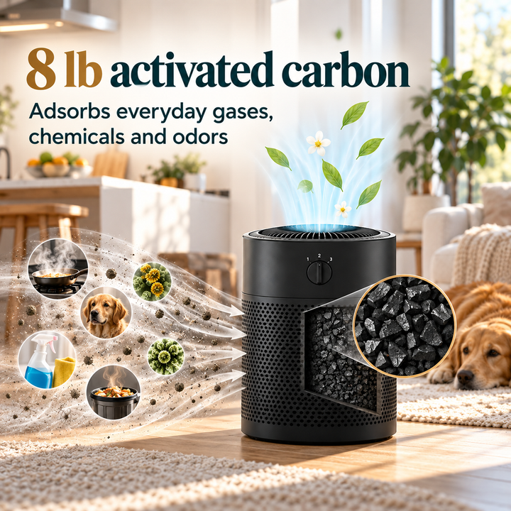 Airpura R400 8 lb activated carbon for everyday gases, chemicals, and odors