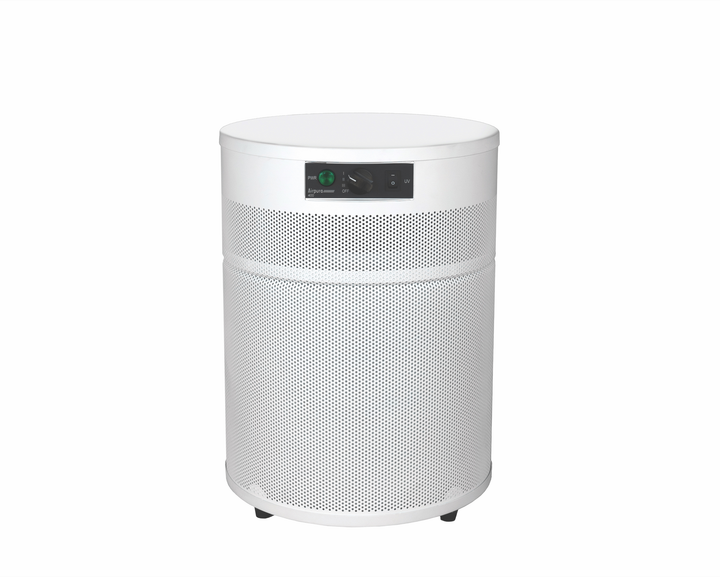 Airpura R400 air purifier in white, front view
