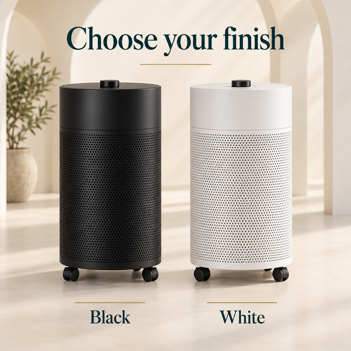 Airpura R600 available in black and white finishes