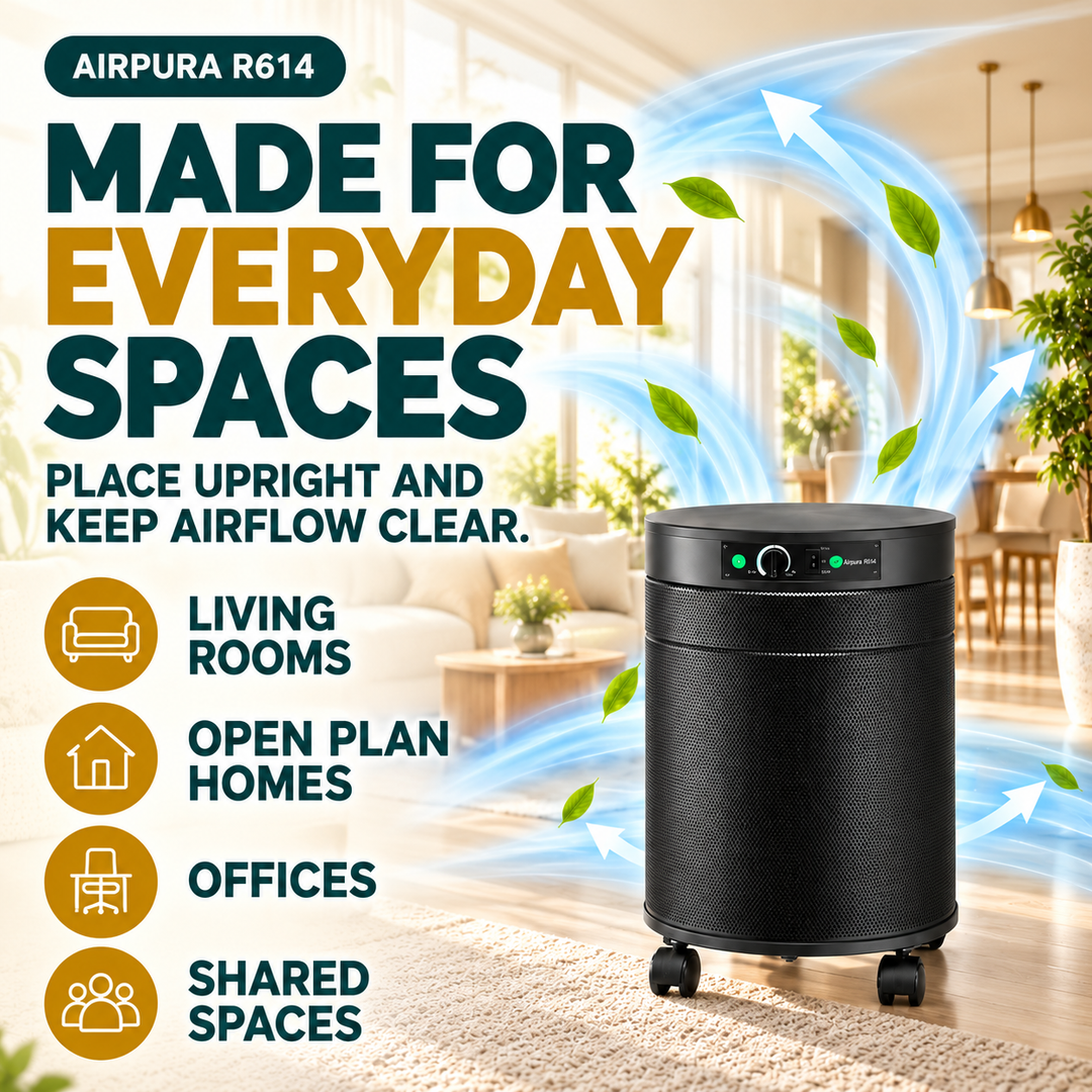 Airpura R614 room placement guidance