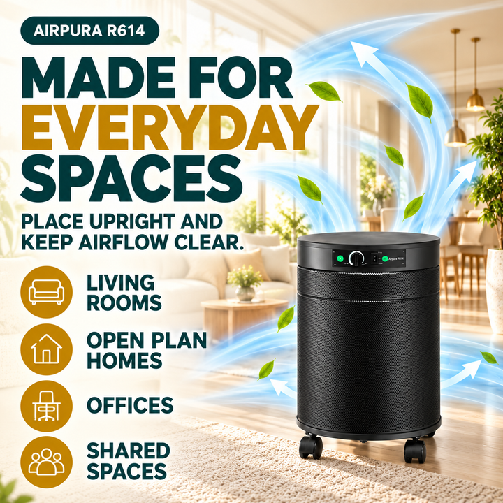 Airpura R614 room placement guidance