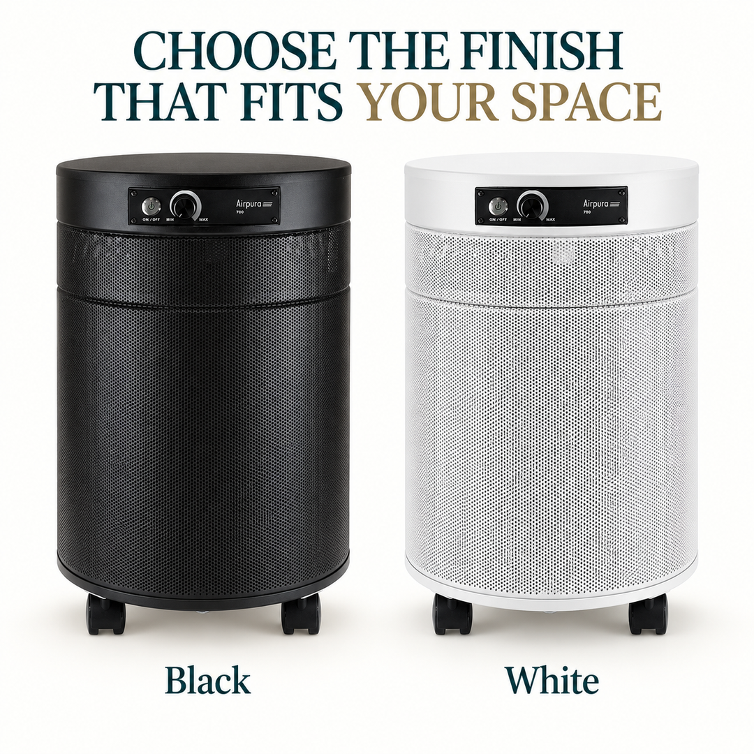 Airpura R700 available in black and white finishes