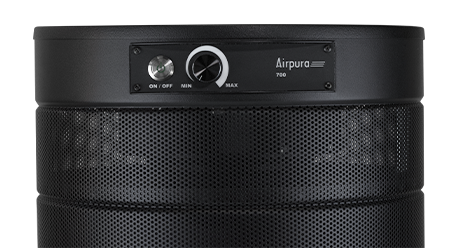 Airpura R700 variable speed controls in black