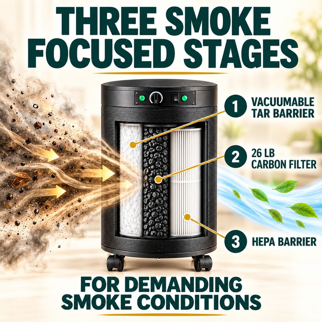 Airpura T600 three stage filtration
