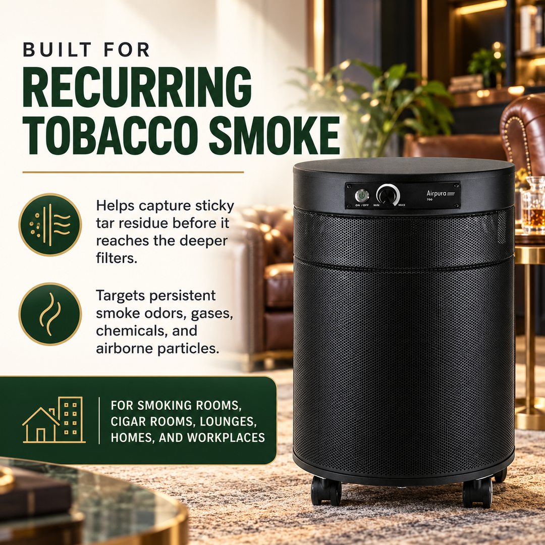 Airpura T700DLX benefits for recurring tobacco smoke