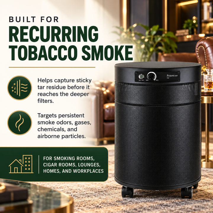 Airpura T700DLX benefits for recurring tobacco smoke