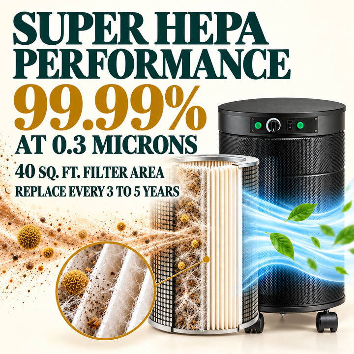 Airpura UV614 Super HEPA performance