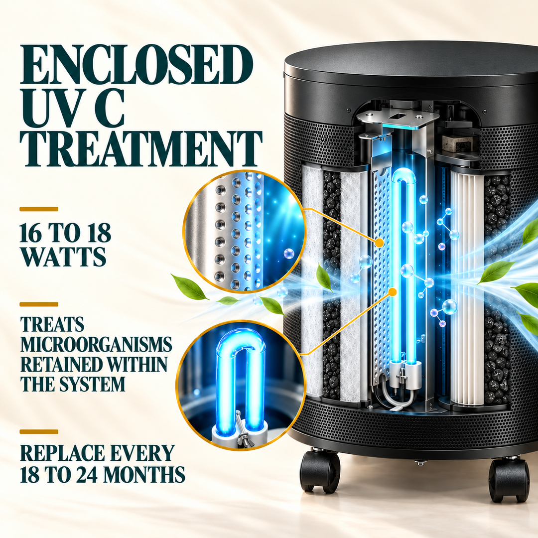 Airpura UV614 enclosed UV C treatment