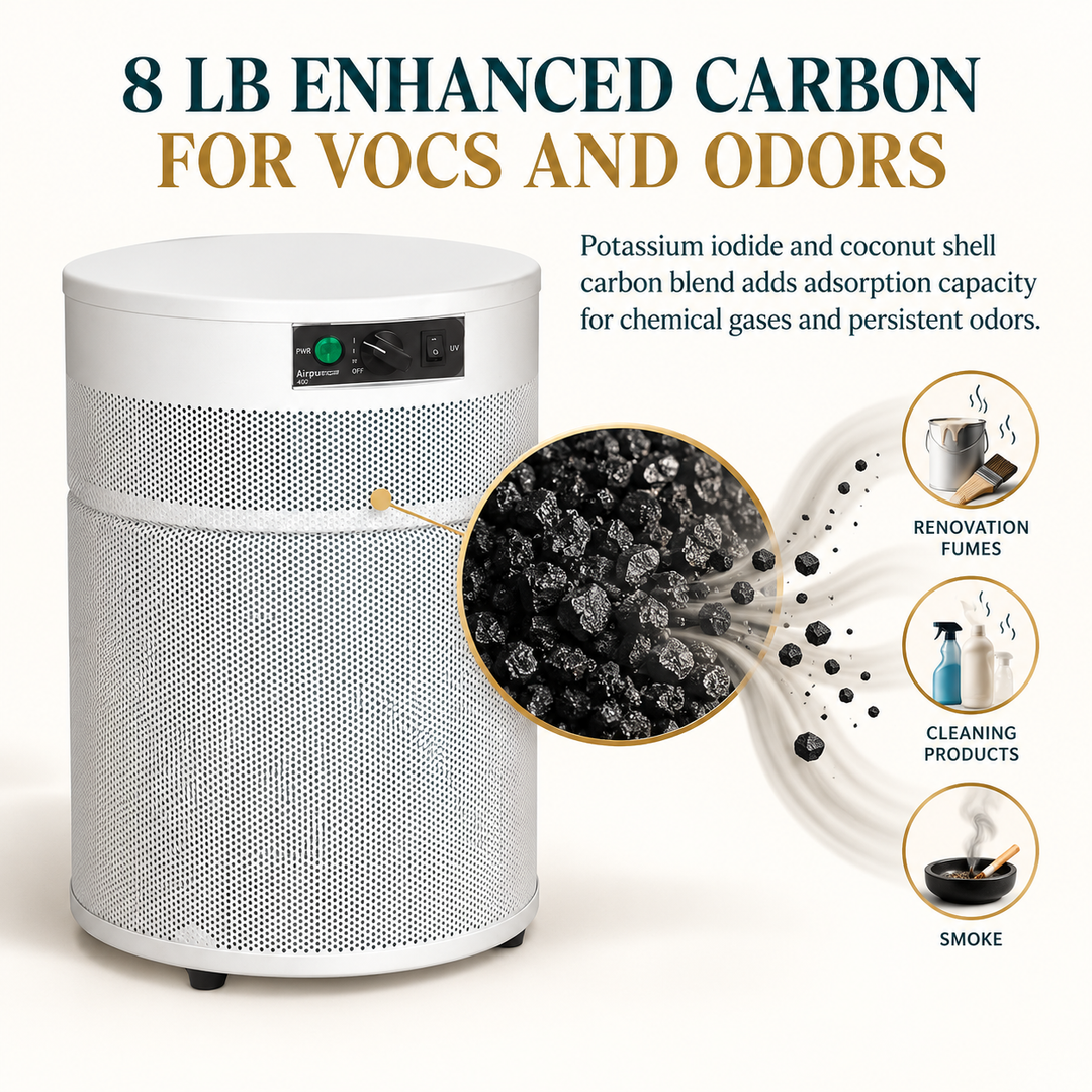 Airpura V400 eight pound enhanced carbon blend for VOCs and odors