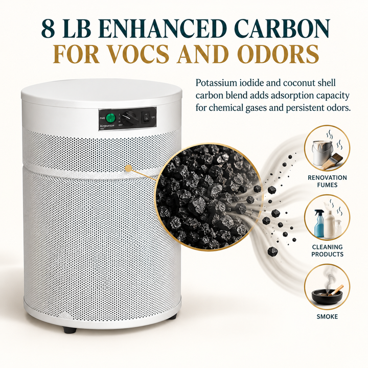 Airpura V400 eight pound enhanced carbon blend for VOCs and odors