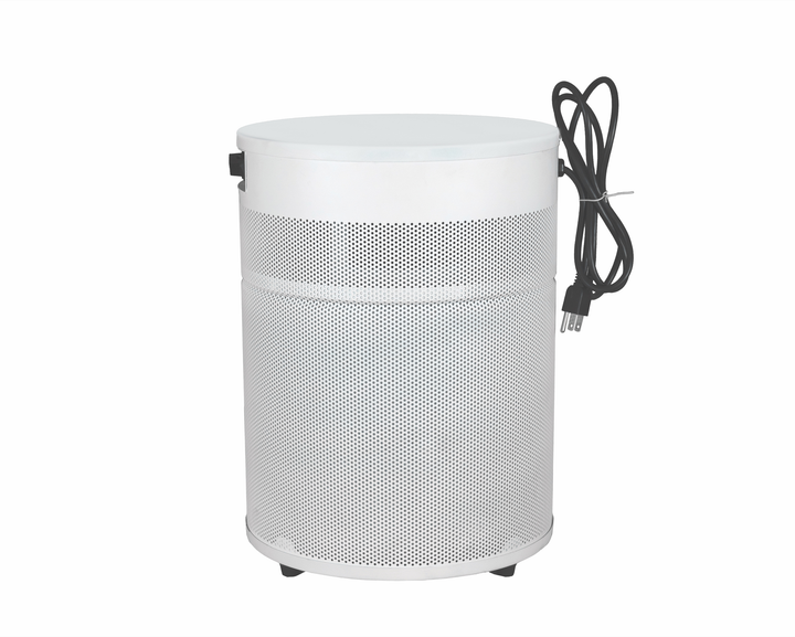 Airpura V400 air purifier in white side view