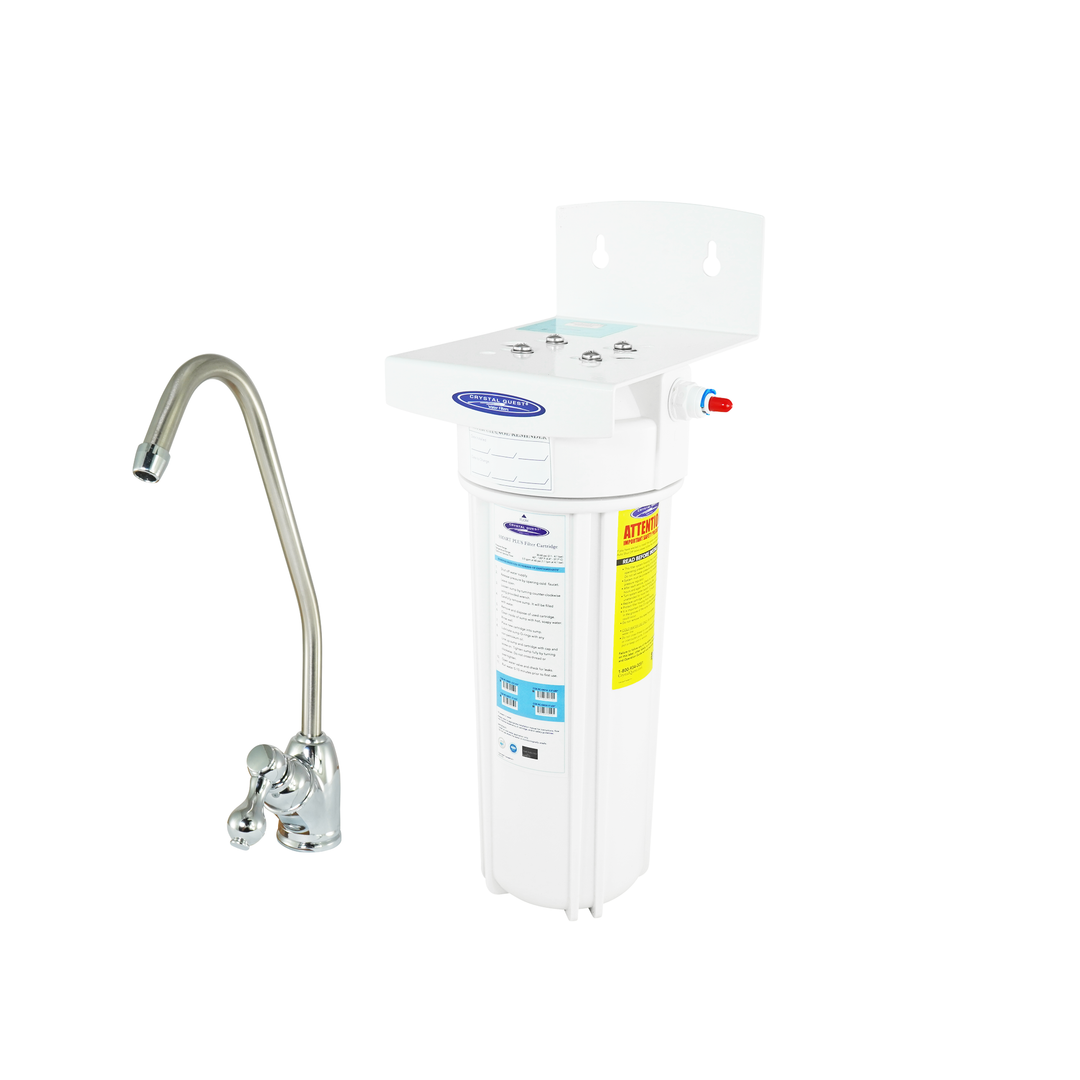 Crystal Quest Alkalizing &amp; SMART Single Under Sink Water Filter System CQE-US-00341