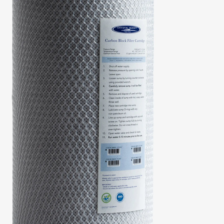 Crystal Quest Coconut Based 5-Micron Carbon Block Filter Cartridge
